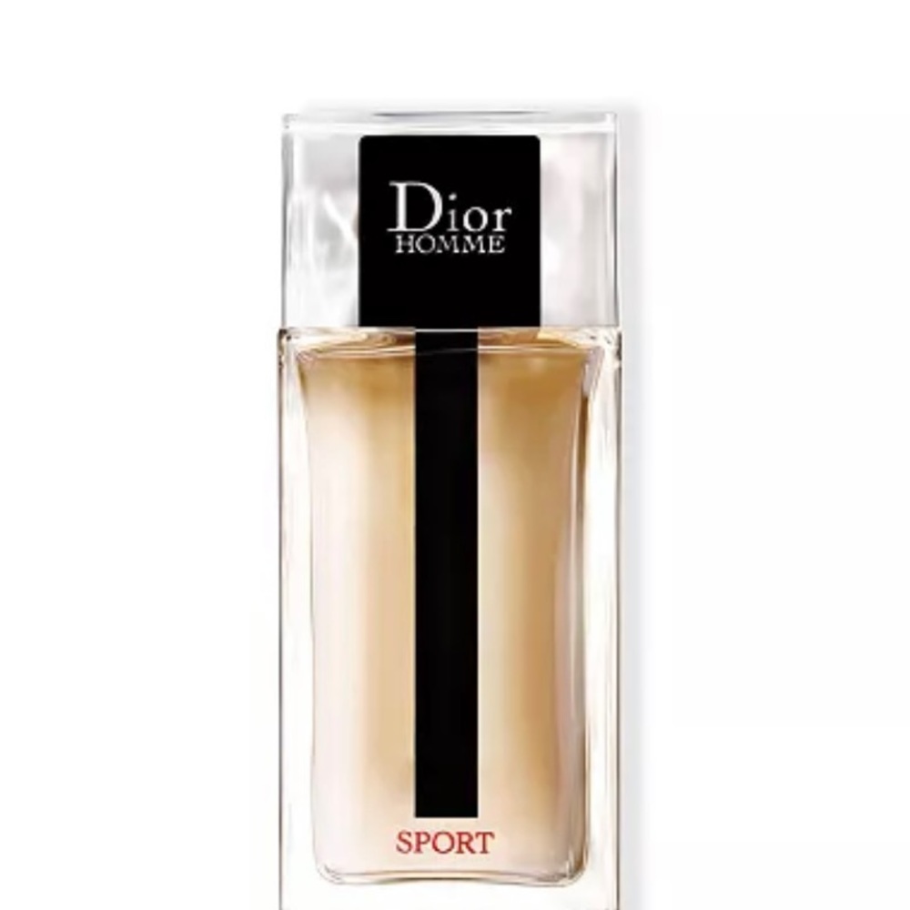 DIOR HOMME SPORT
EDT fresh, woody and spicy notes. 4.25 oz. New, no box.